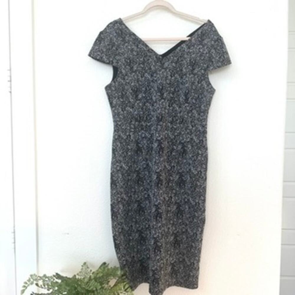 Betsey Johnson Metallic Tweed Sheath Dress, Size 12‎
